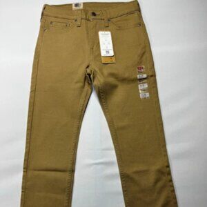 NWT Levi's 510 Men's Tan Skinny Stretch Denim Jeans